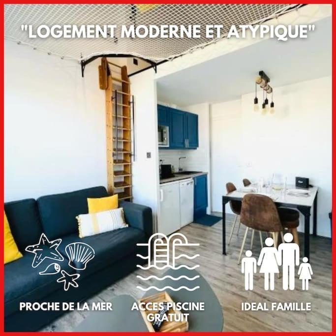"Le Filet Du Lac" Appartement Atypique, 5 Personnes, Duplex, Vue Lac, Acces Parc Aquatique Gratuit Talmont-Saint-Hilaire Buitenkant foto